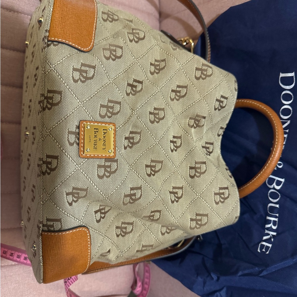 Dooney & Bourke Tan and Brown Women's Bag plus free Coach umbrella*